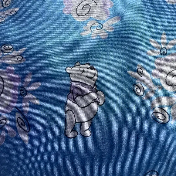 Vintage Disney Store Blue Winnie The Pooh Satin PJ Slip Dress‎ Large - Picture 4 of 9